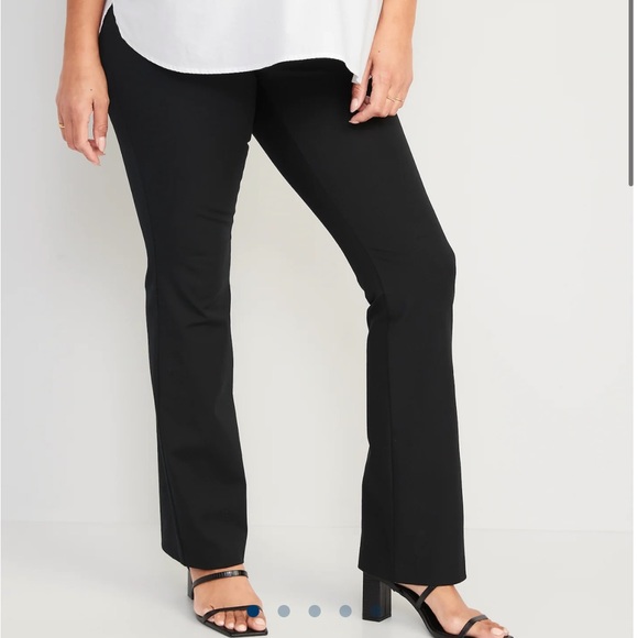 Maternity Side Panel Pixie Flare Pants Old Navy - Picture 2 of 6